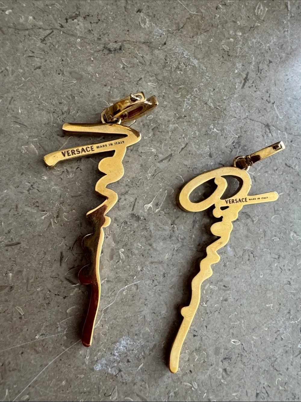 Authentic Versace Gold Crystal earrings